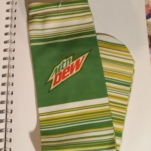 Wright State University Wolf / Mt. Dew Green Gold Striped Novelty Socks